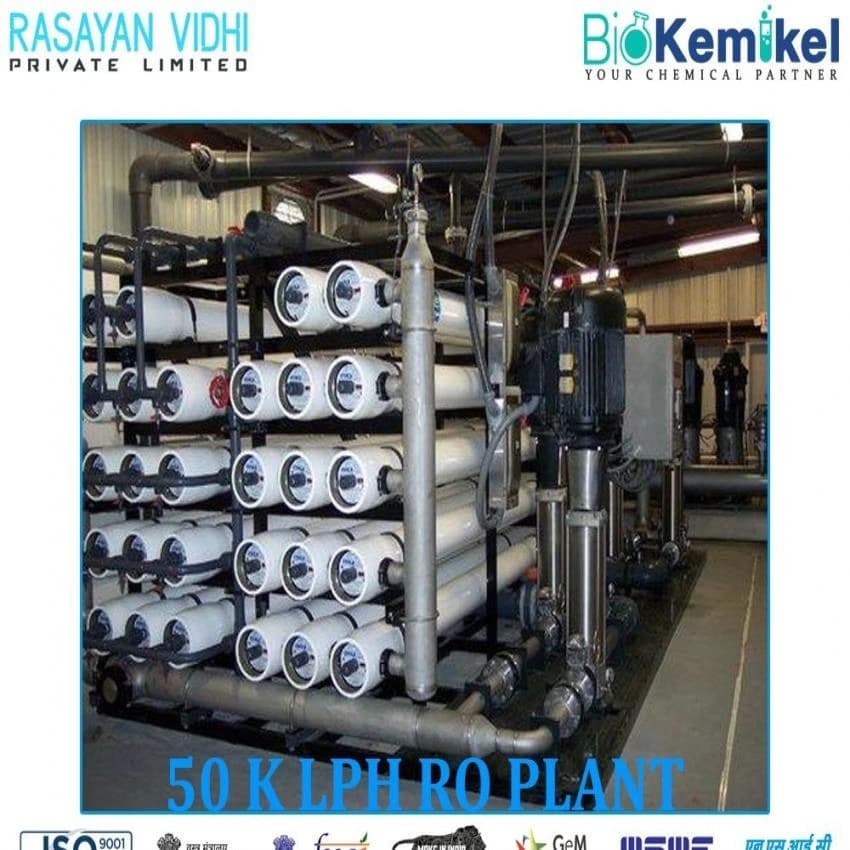Reverse Osmosis 50 K Lph Ro Water Plant, Mild Steel, Water Storage Capacity: 100000 L