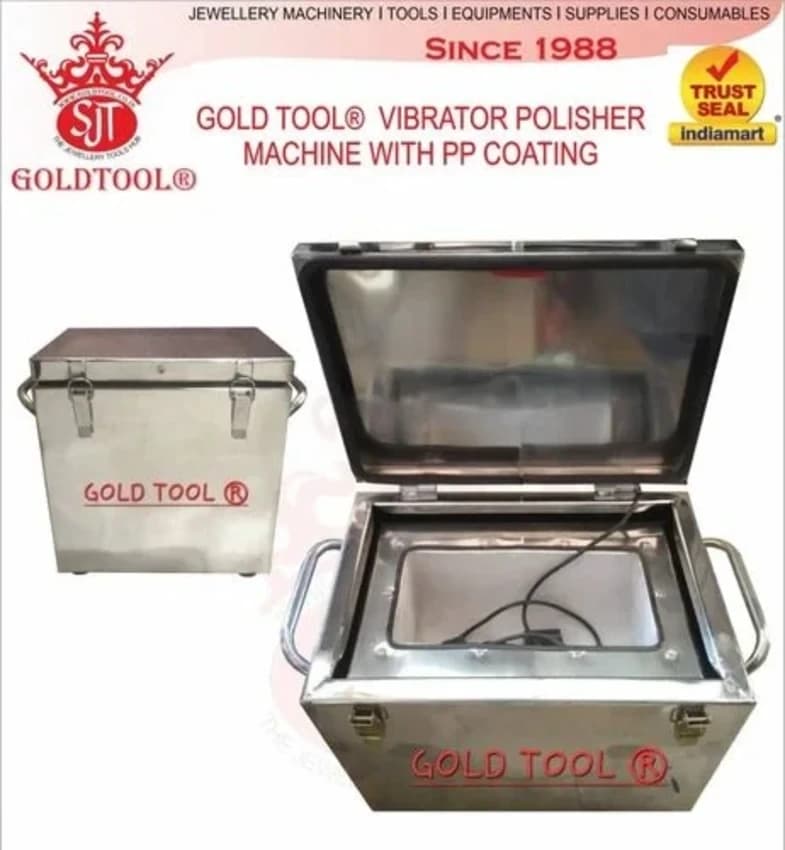 Silver Jewellery Polish Vibrator Machine 5kg