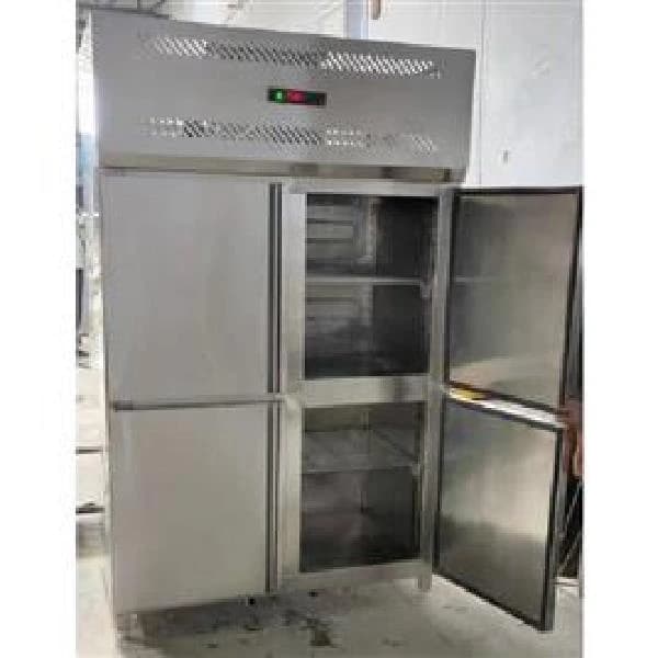 Stainless Steel 4 Door Commercial Deep Freezer
