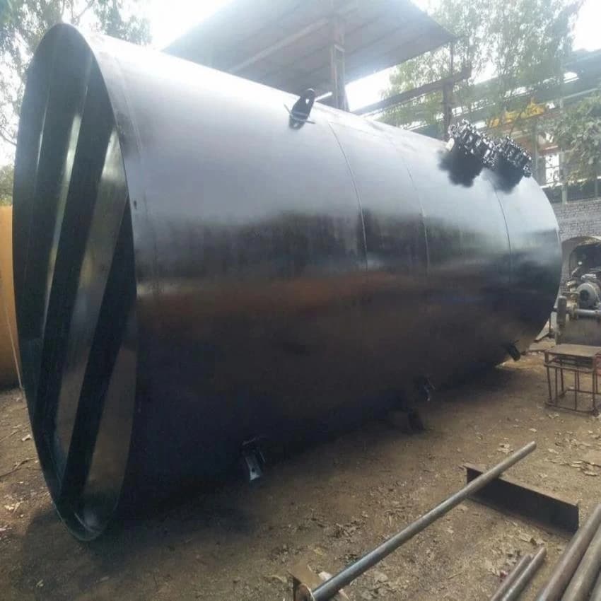 Stainless Steel Silver Diesel Storage Tank