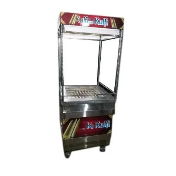 Stainless Steel Hydraulic Trolley Kulfi Machine