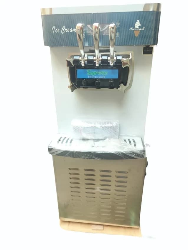 Loose Ice Cream Double Compressor Softy Machine