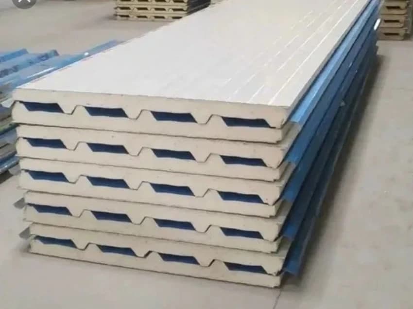 Color Coated PUF Insulated Panel, For Walls & Partitions, Thickness: 30-60 mm