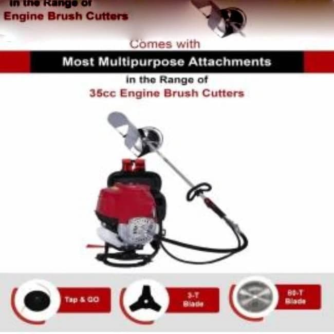 Backpack Brush Cutter With Weeder