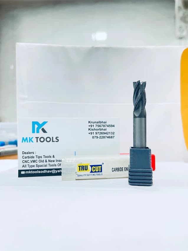 Tru Cut End Mill, Overall Length: 75, Number Of Flutes: 4F