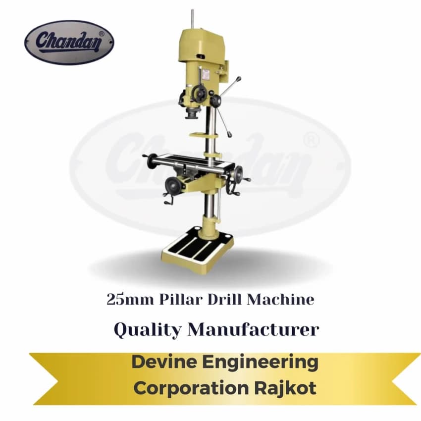25 mm Milling Cum Drilling Machine, Pillar