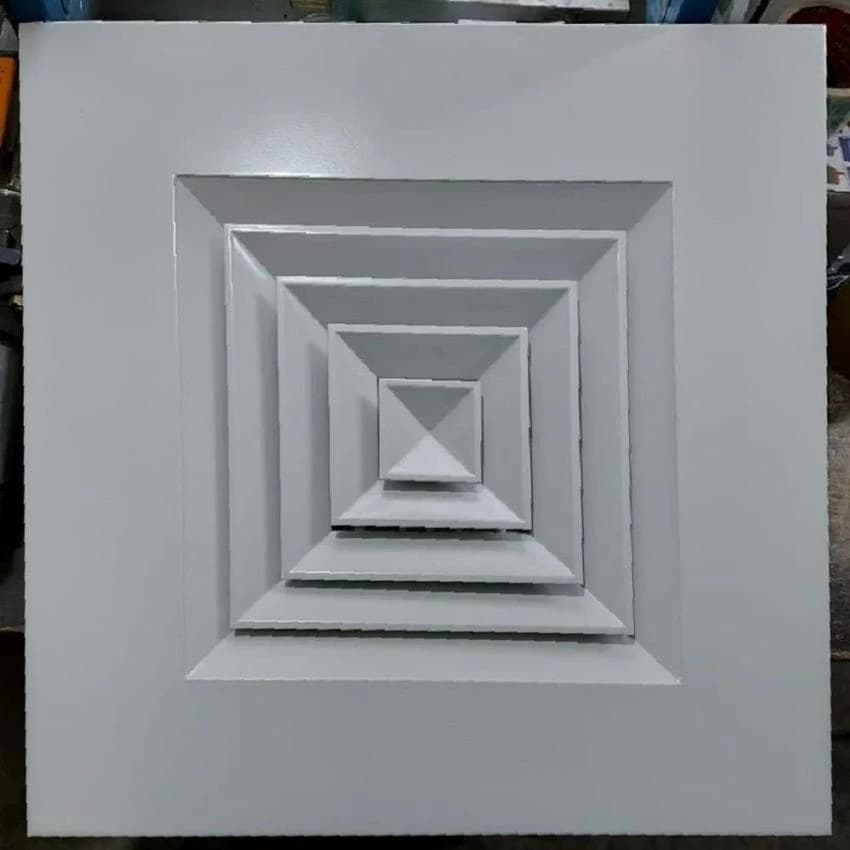 Linear Powder Coated Air Diffuser, For Industrial, Shape: Square