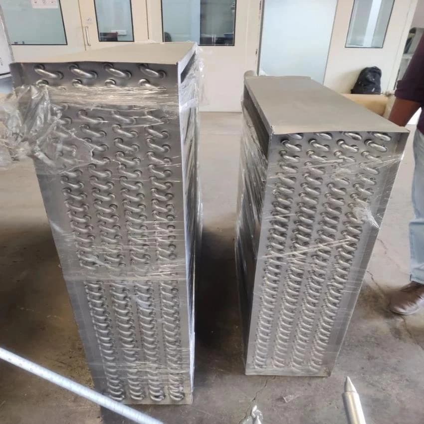 Tube Material: Copper Aluminium Ahu Cooling Coil