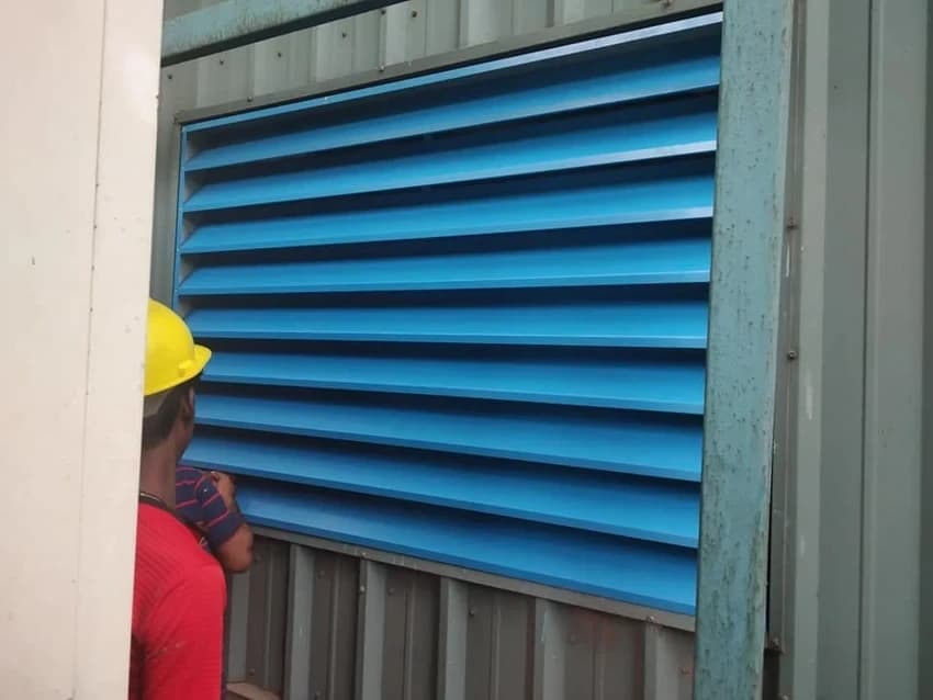 Steel Stationary Louver Industrial Louvers
