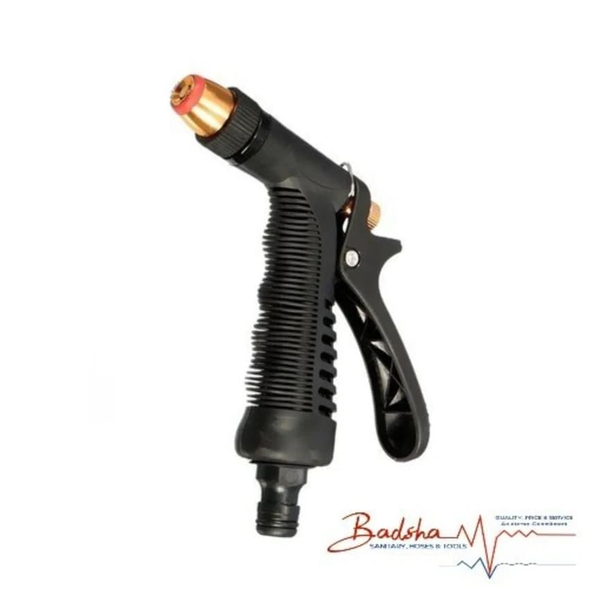 Yellow And Black Plastic Two Pattern Water Sprayer Gun, Size: 1/2 Inch, Single Piece