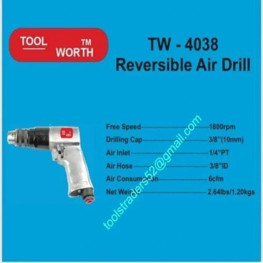 Tool Wroth Reversible Air Drill TW-4038