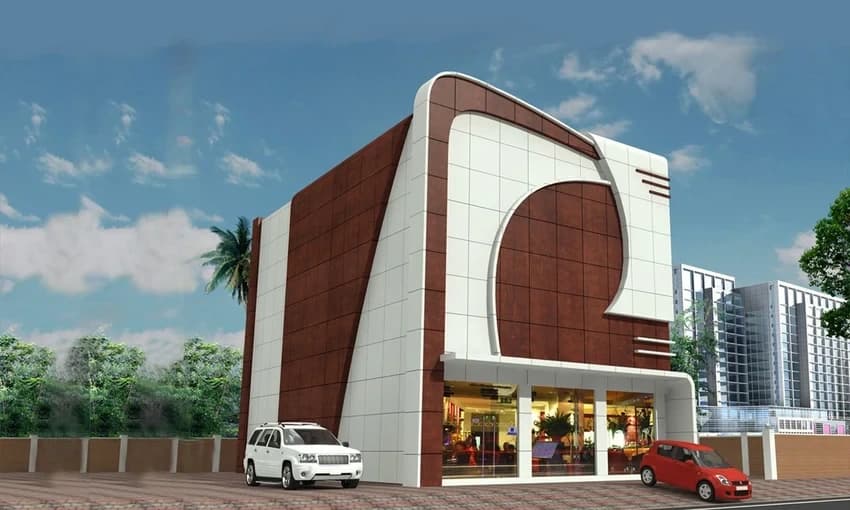 White ACP Cladding, for Outdoor