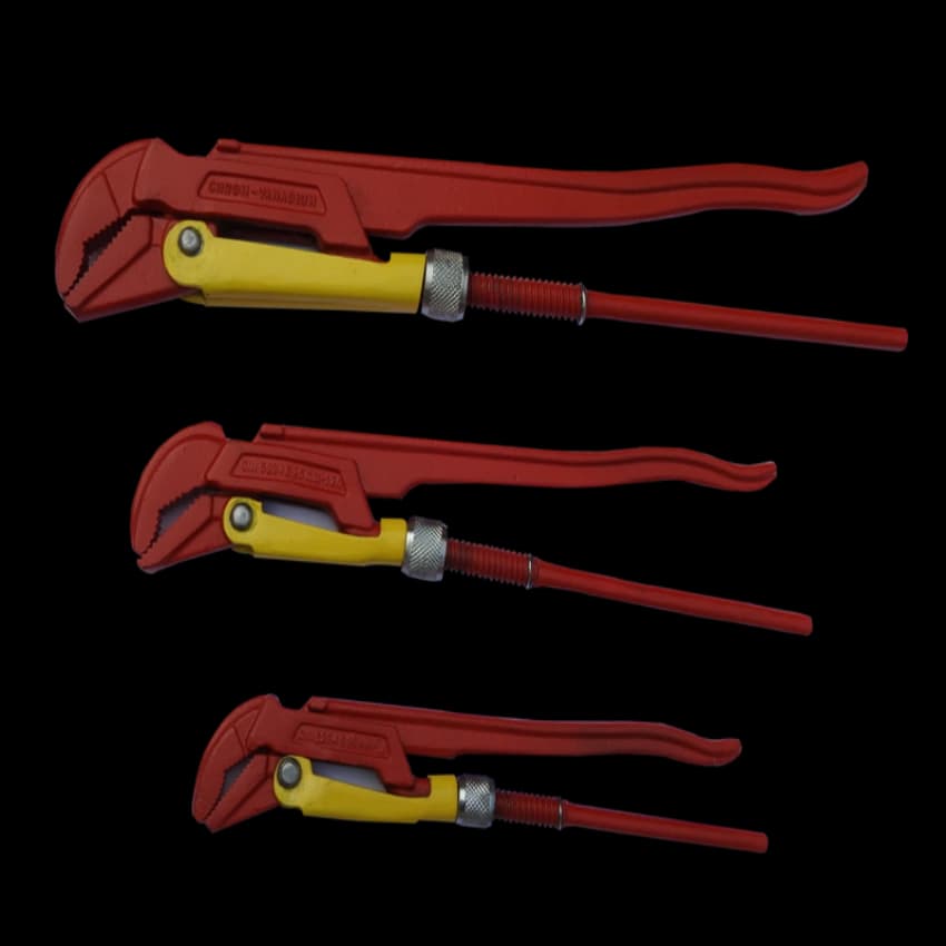 Boon Chrome Vanadium Swedish Type Pipe Wrench, Size: 8 Inch, Model Name/Number: JKSPW-01