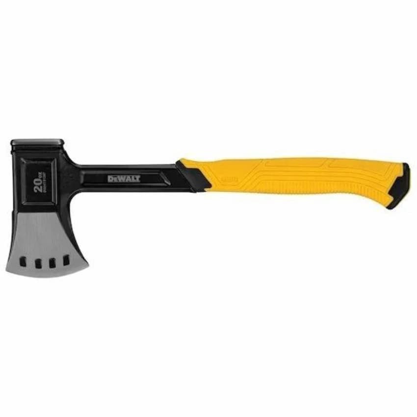 Yellow And Black DWHT51387 20 oz 1 pc Steel Campers Axe, Size: 12 inch