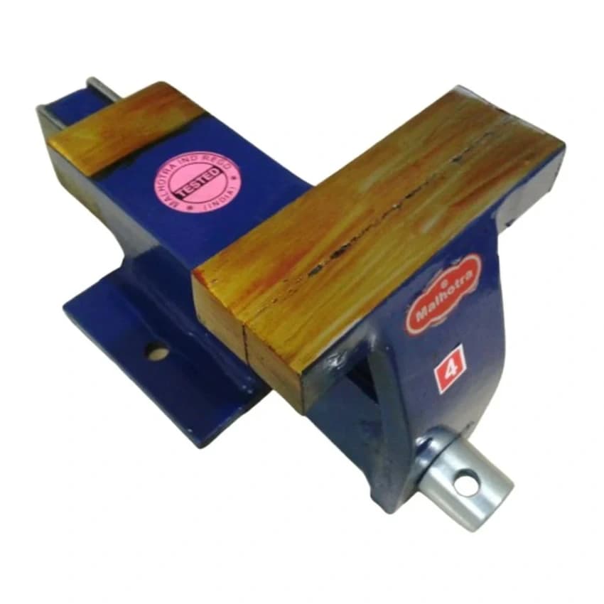 Steel Bench Vise Fixed Base, 4 Inch