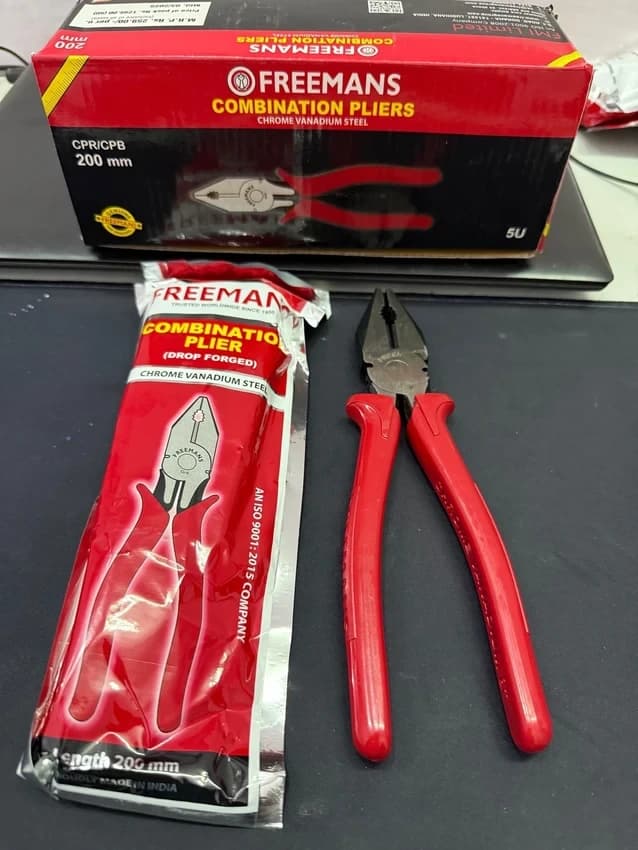 Chrome Vanadium Freemans Combination Plier, 8 Inch