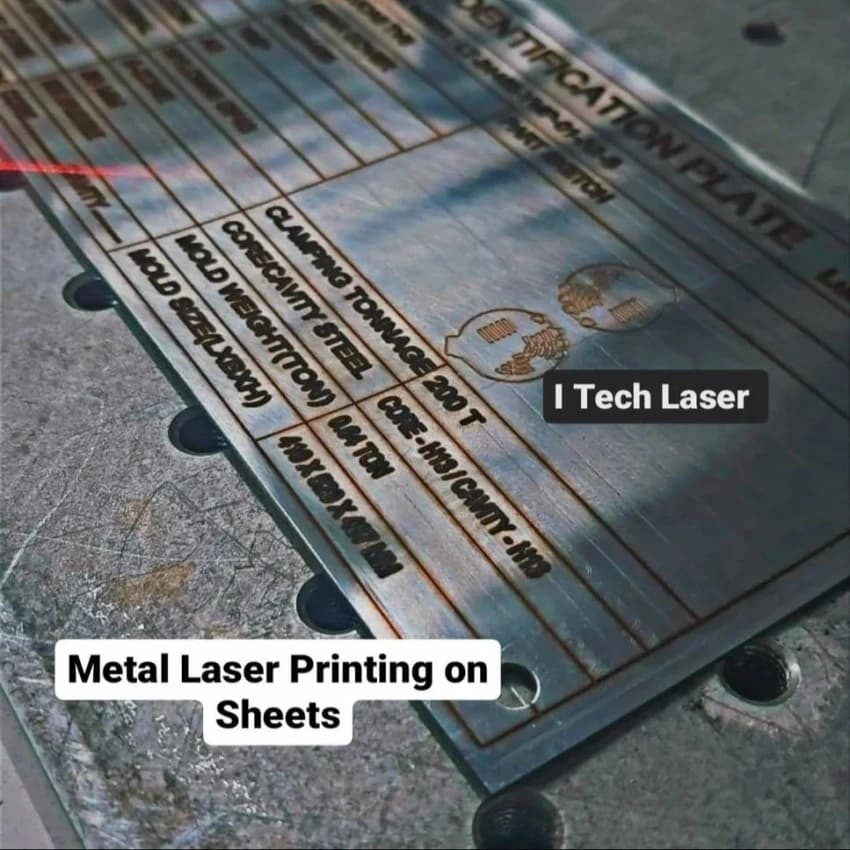 Steel Name Plate Marking Service