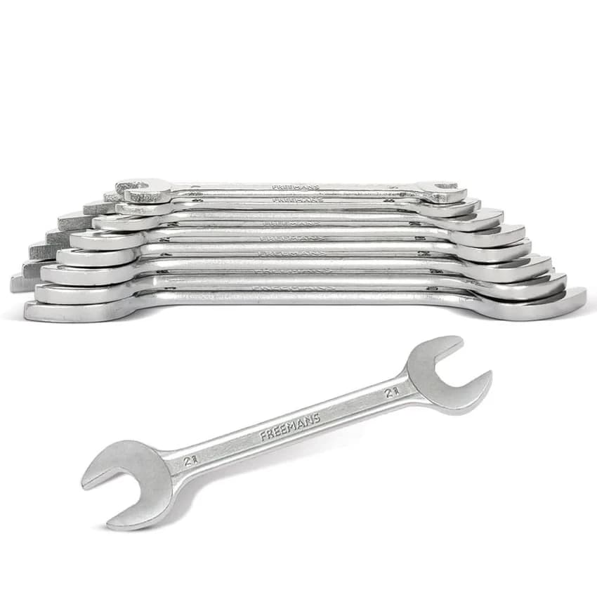 Freeman Open End Spanner, Spanner Set: 8 Piece (6 mm - 22 mm)