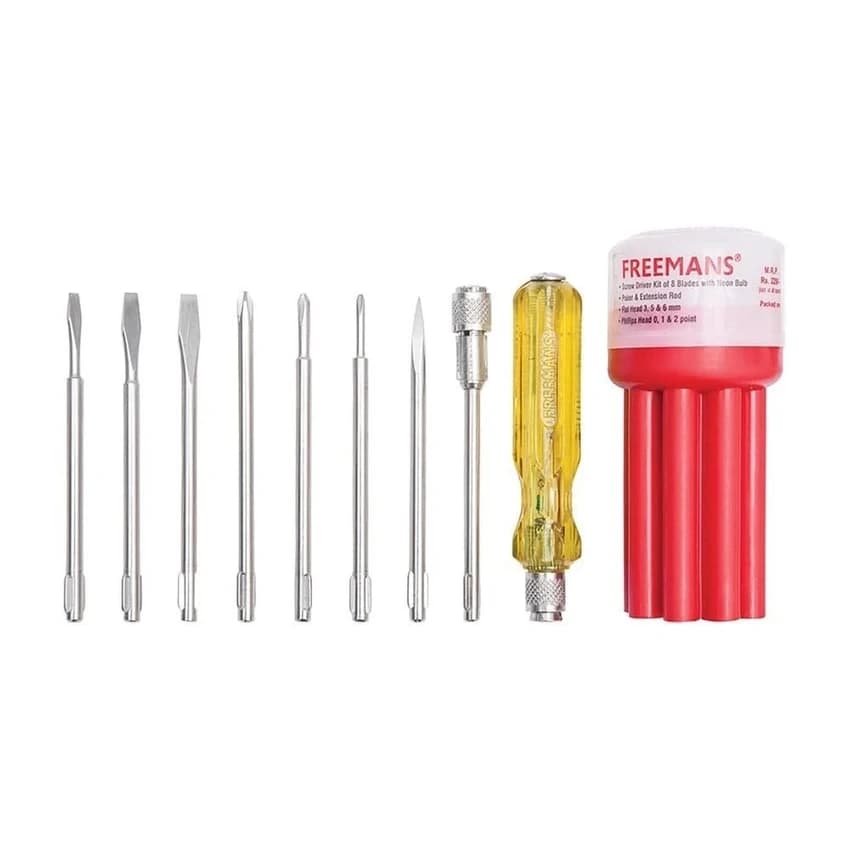 Stainless Steel Freeman Head Screw Driver, 6 Inch