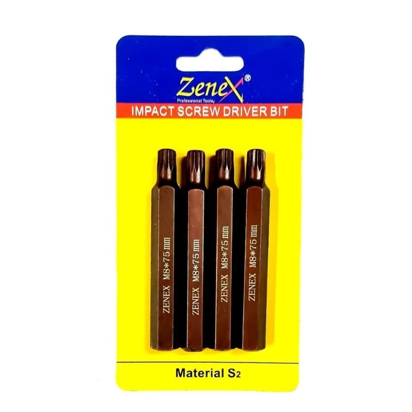 Zenex Spline Screwdriver Bits