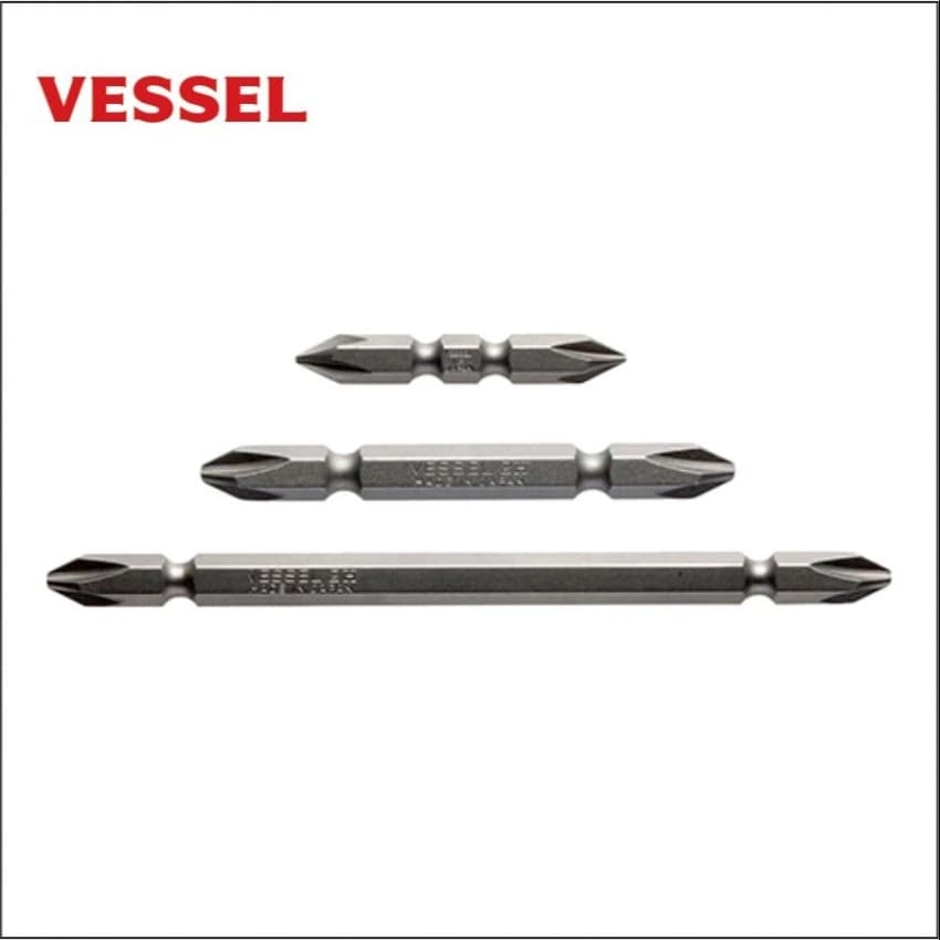 50 To 300mm Black Double End Bits 6.35mm (1/4"") Vessel Japan, Size: B43,A16, Material Grade: Hardened Steel