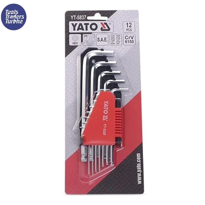Yato YT-5837 Hex Key Set- 12Pcs