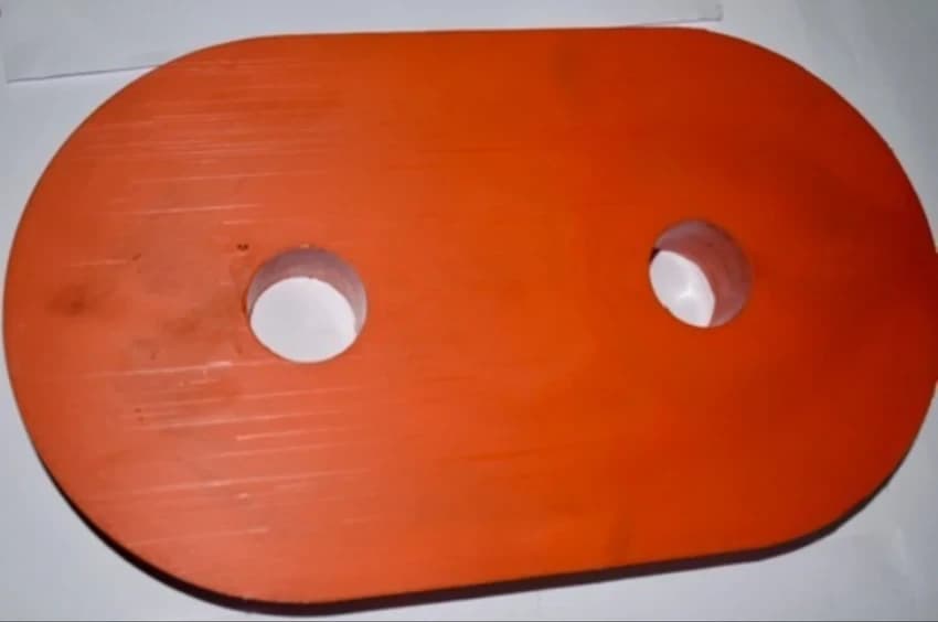 Orange Polyurethane Polishing Pad, 30-70 Hrc