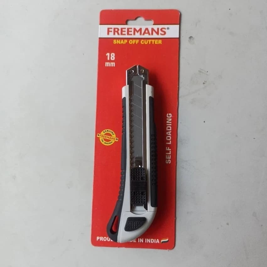 Plastic Freemans Snap Off Blade Cutter, 18 mm
