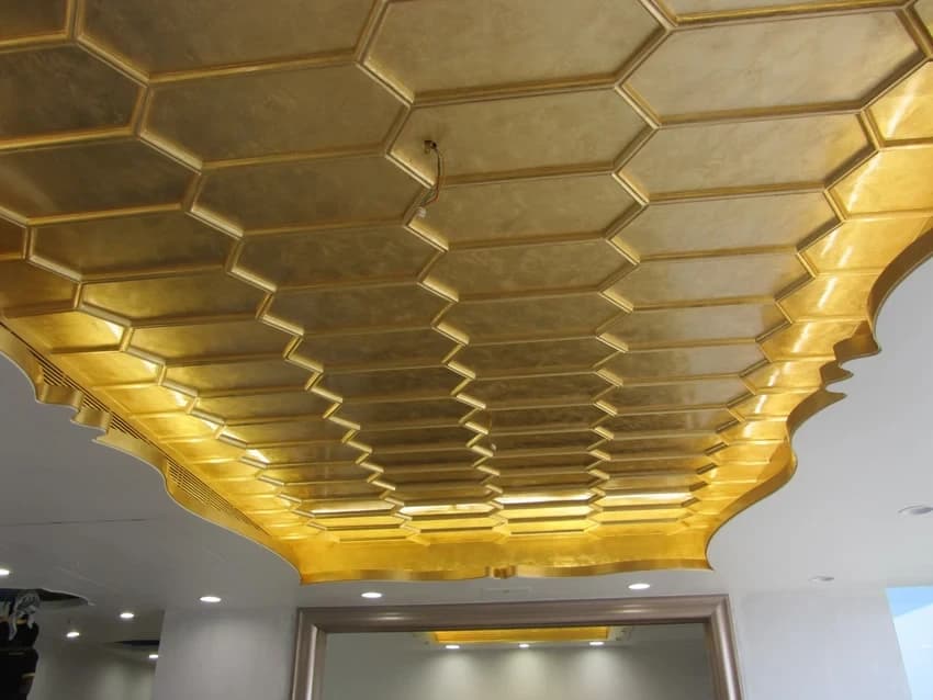 Golden Gold Leafing Service, 12 x 12 Inch