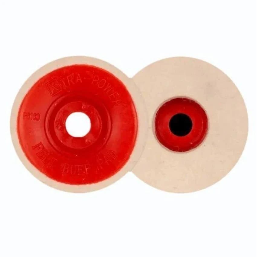 Wool Disc Diameter: 4 Inch Felt Buff Pad Xtra Power, For Steel Polish, 400