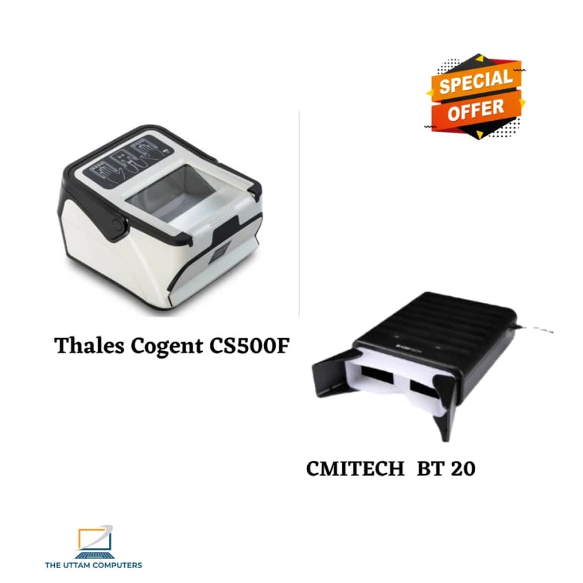 Thales Cs500f With Cmitech Dual Iris Scanner Aadhar Kit
