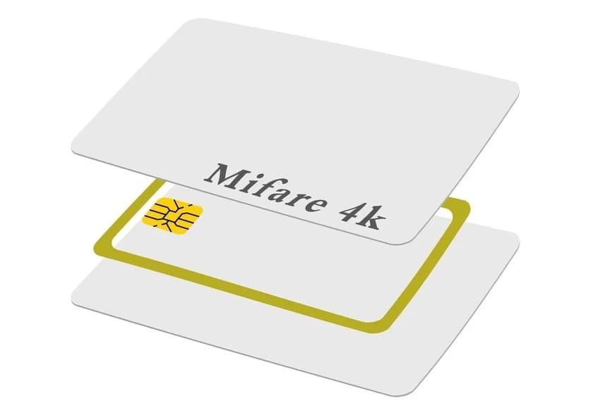 White PVC Mifare Card 4k