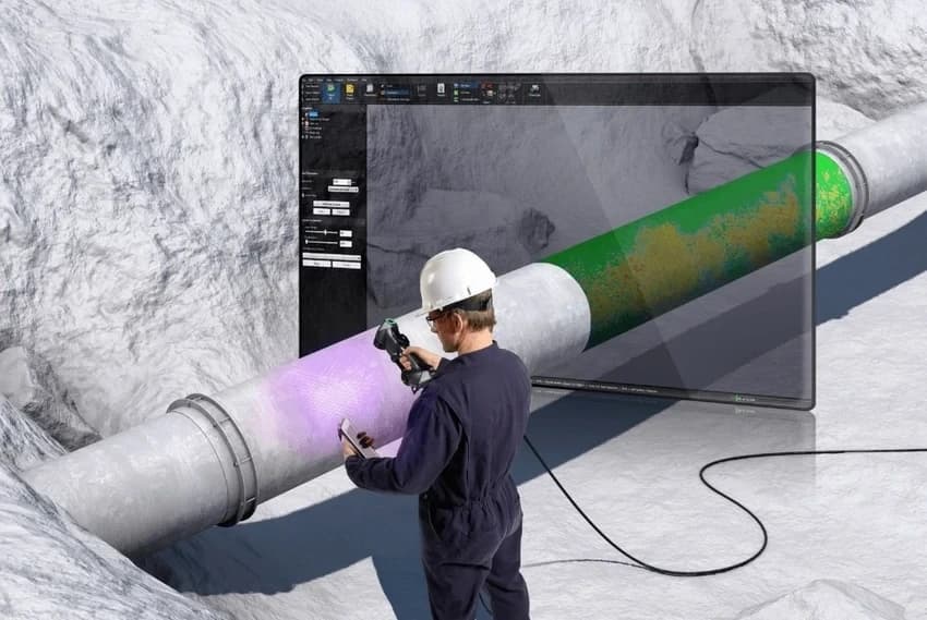3d scanning Creaform Handyscan Black Elite NDT Corrosion Mapping Scanner