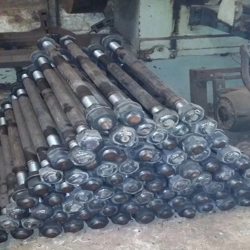 SS And Metal Foundation Bolts With Nut & Washer, Packaging Type: Loose
