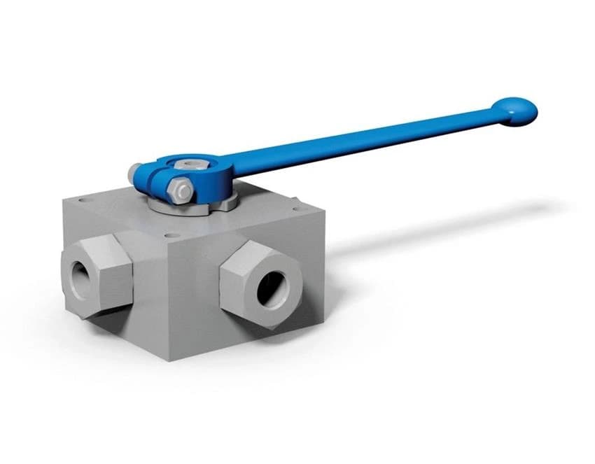STELL Oil High Pressure Ball Valve 3-Way Threaded And Sae Connection