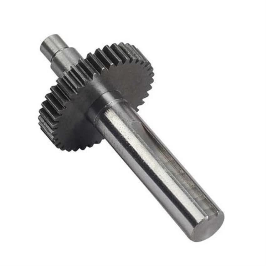 Stainless Steel Silver Industrial Gear Shaft