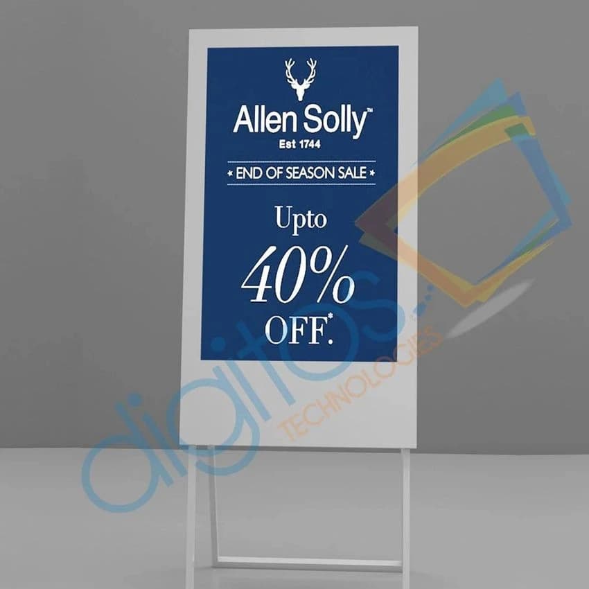 Metal stecher Rectangle Digital Information Kiosk, For Indoor, Contrast Ratio: 16:9