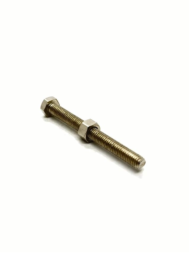 Brass Nut Bolt (12 mm, Full Thread)