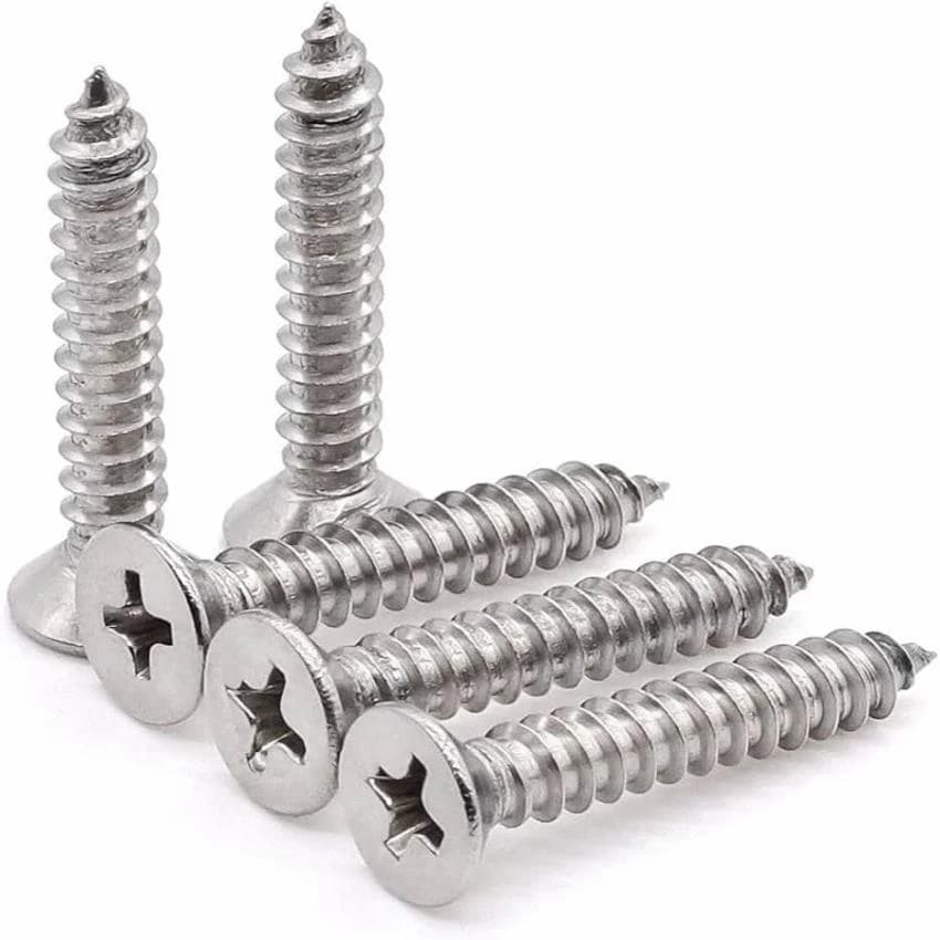 Silver Stainless Steel Screw