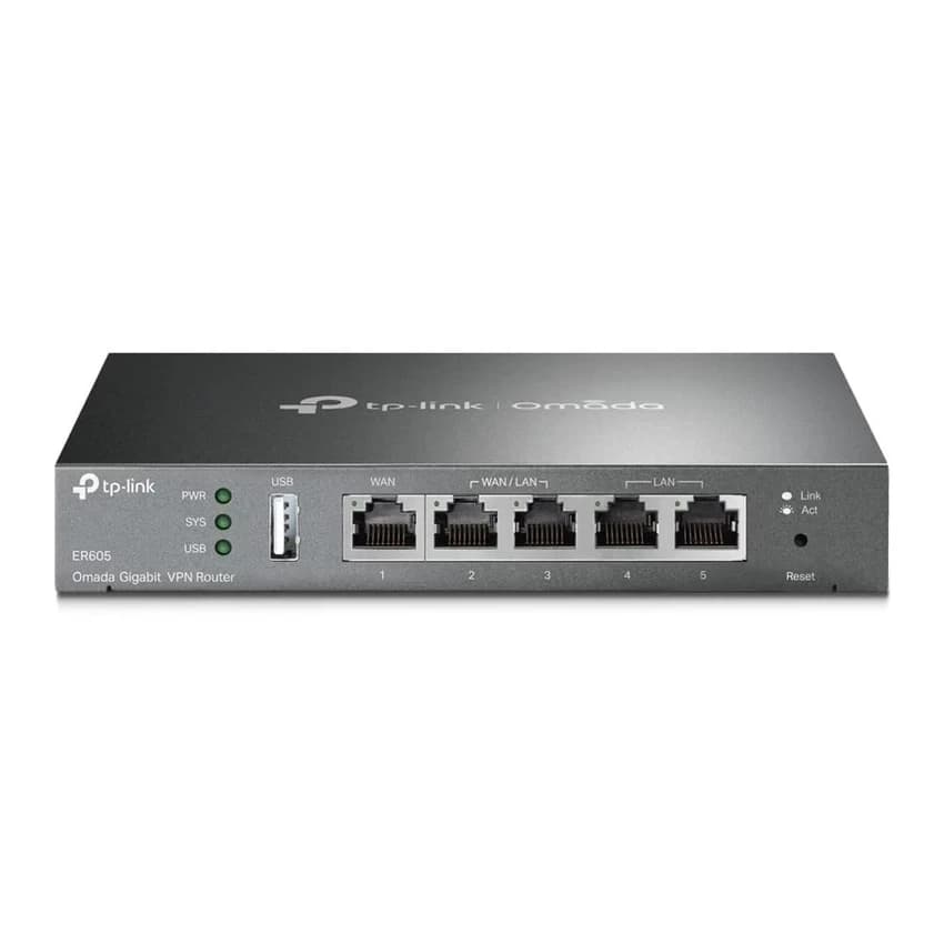 TP-Link ER605 (TL-R605) Multi-WAN Wired Single_Band 1000 Mbps VPN Router