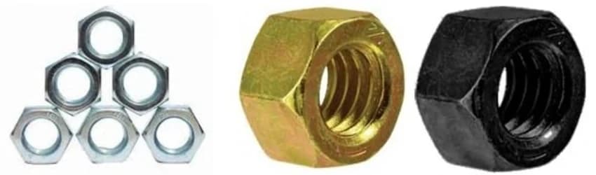 High Tensile Steel Hexagonal Hex Nuts, Size: M12-M64