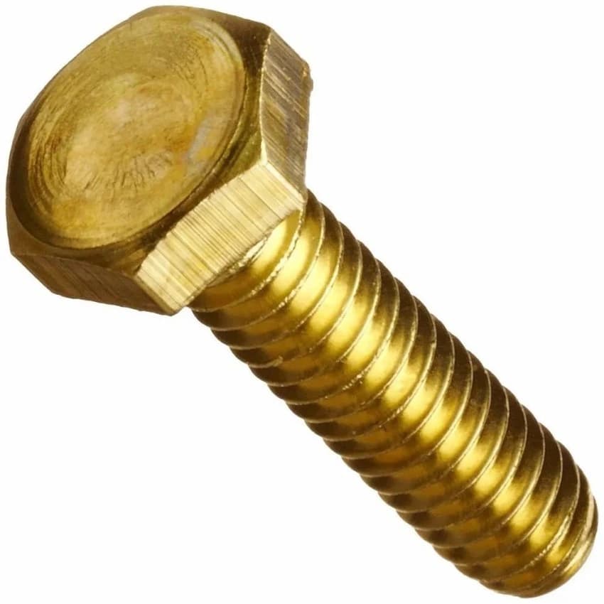 Full Thread Brass Hex Bolt, Size: 1-3 Inch
