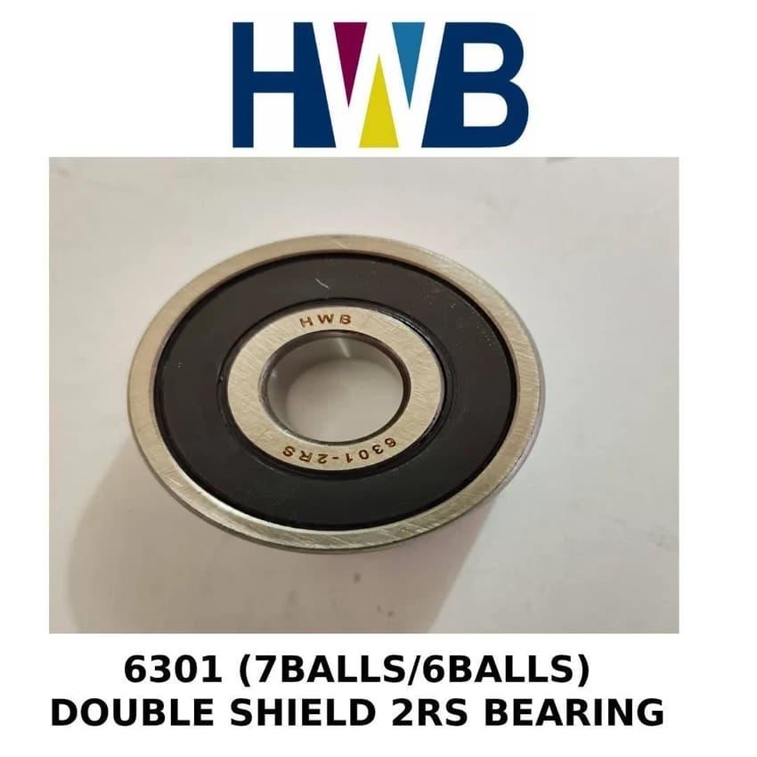 6301 2 RS Ball Bearing