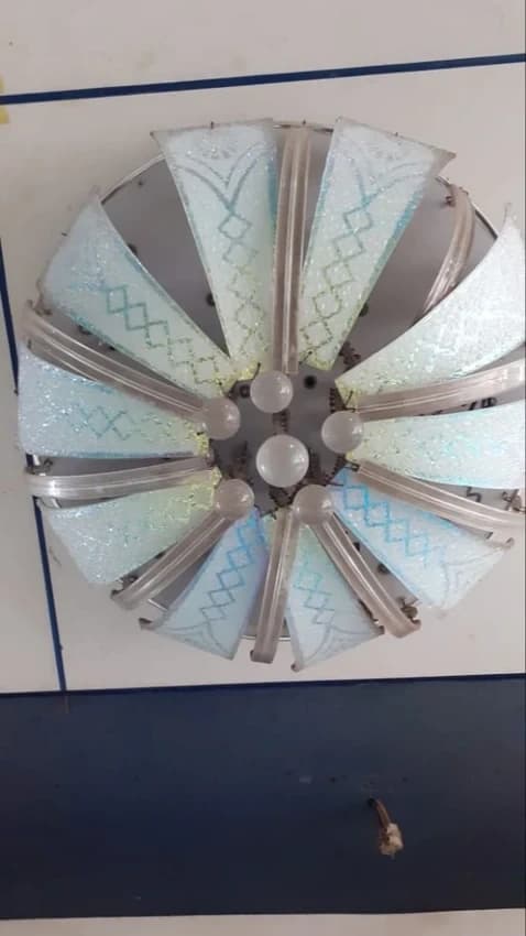Aluminium Decorative Hanging Chandelier, Roof Mount