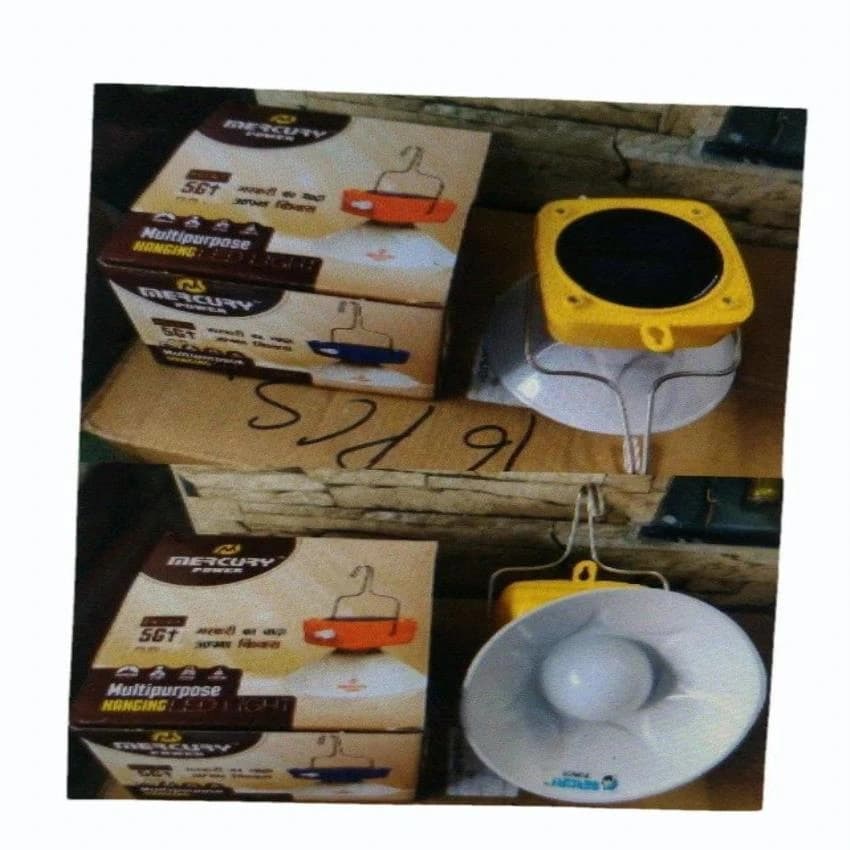 Plastic White Solar Hanging Light