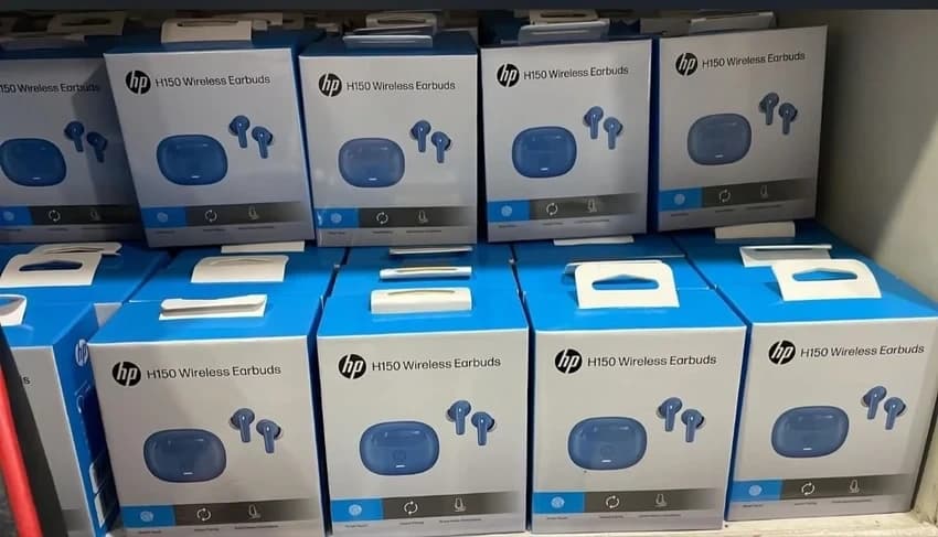 Blue Hp Earphones, Mobile