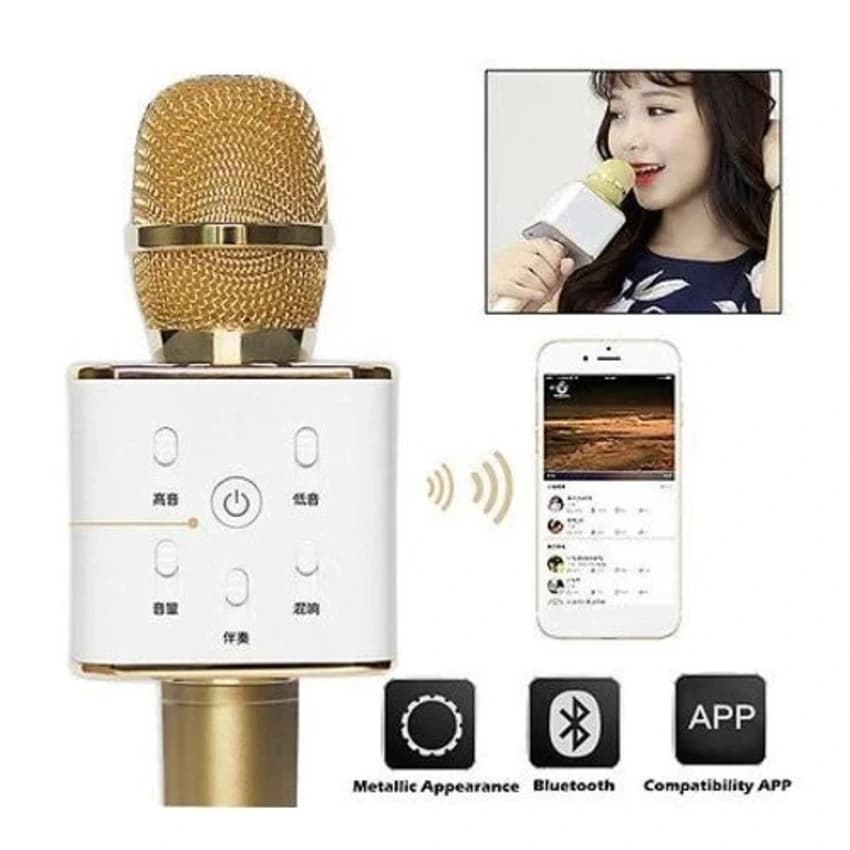 Mic With Bluetooth Speaker Microphone, Q7