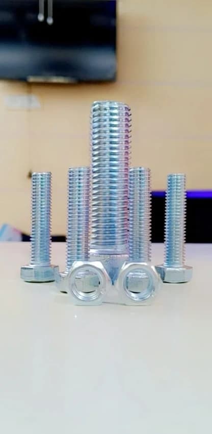 Mild Steel Half Threaded Hex Bolt, Packaging Type: Box