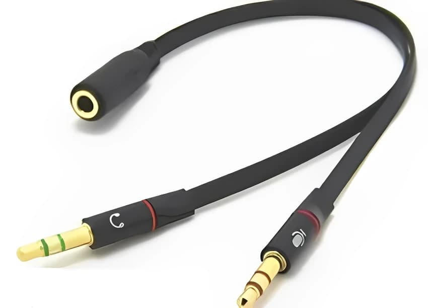 0.5M Stereo Audio Y Cable, For Headphone