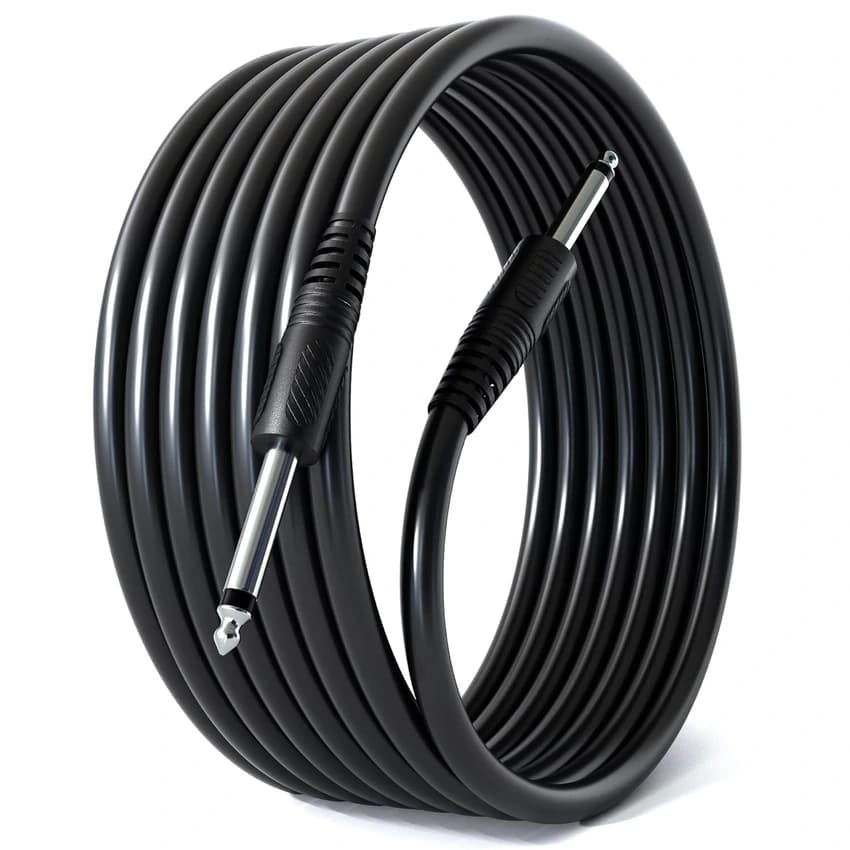 FEDUS 3M 6.35mm Mono to Mono Audio Cable for Guitar, Amp, Mixer, Mic, Speaker, Studio, Bass, P38